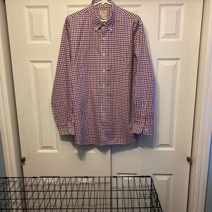 L.L. Bean Red and Blue Plaid Casual Shirt